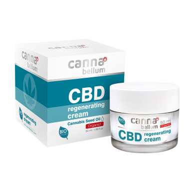 CBD Crème Régénérante Visage au Chanvre, 50 ml Cannabellum