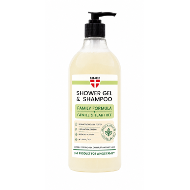 Shampoing-Douche 2en1 BioHemp à l'Huile de Chanvre - Famille Palacio
