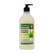 Shampoing-Douche 2en1 BioHemp à l'Huile de Chanvre - Famille Palacio : texture du shampoing