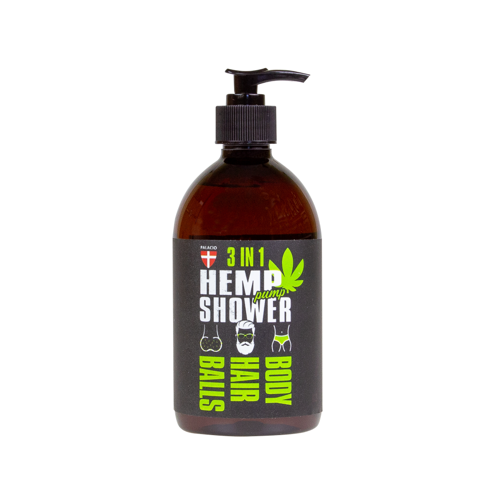 Gel Douche 3-en-1 au Chanvre pour Homme, 500 ml Palacio Gel Douche 3-en-1 au Chanvre pour Homme, 500 ml Palacio