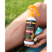CannaProtect Activateur de Bronzage au Chanvre & CBD, 200 ml Palacio : application sur la peau