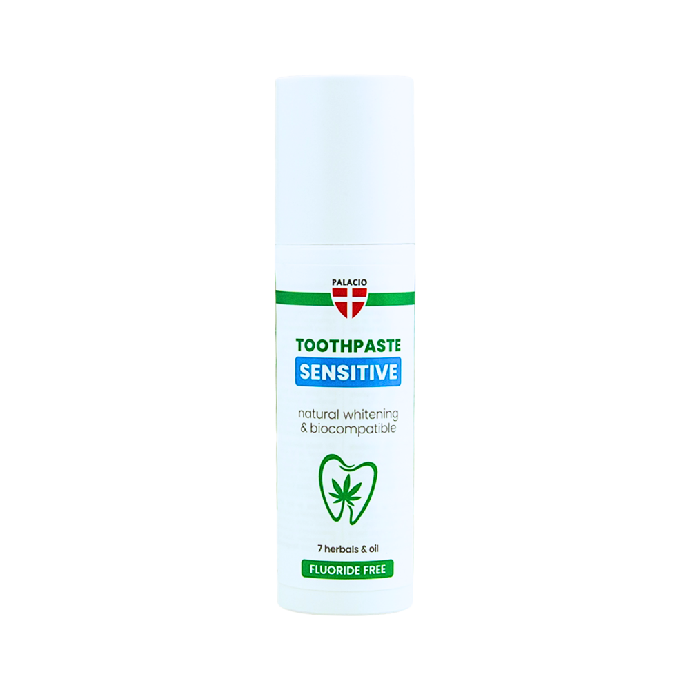 Dentifrice Sensitive à l'Huile de Chanvre & Hydroxyapatite Palacio Dentifrice Sensitive à l'Huile de Chanvre & Hydroxyapatite Palacio