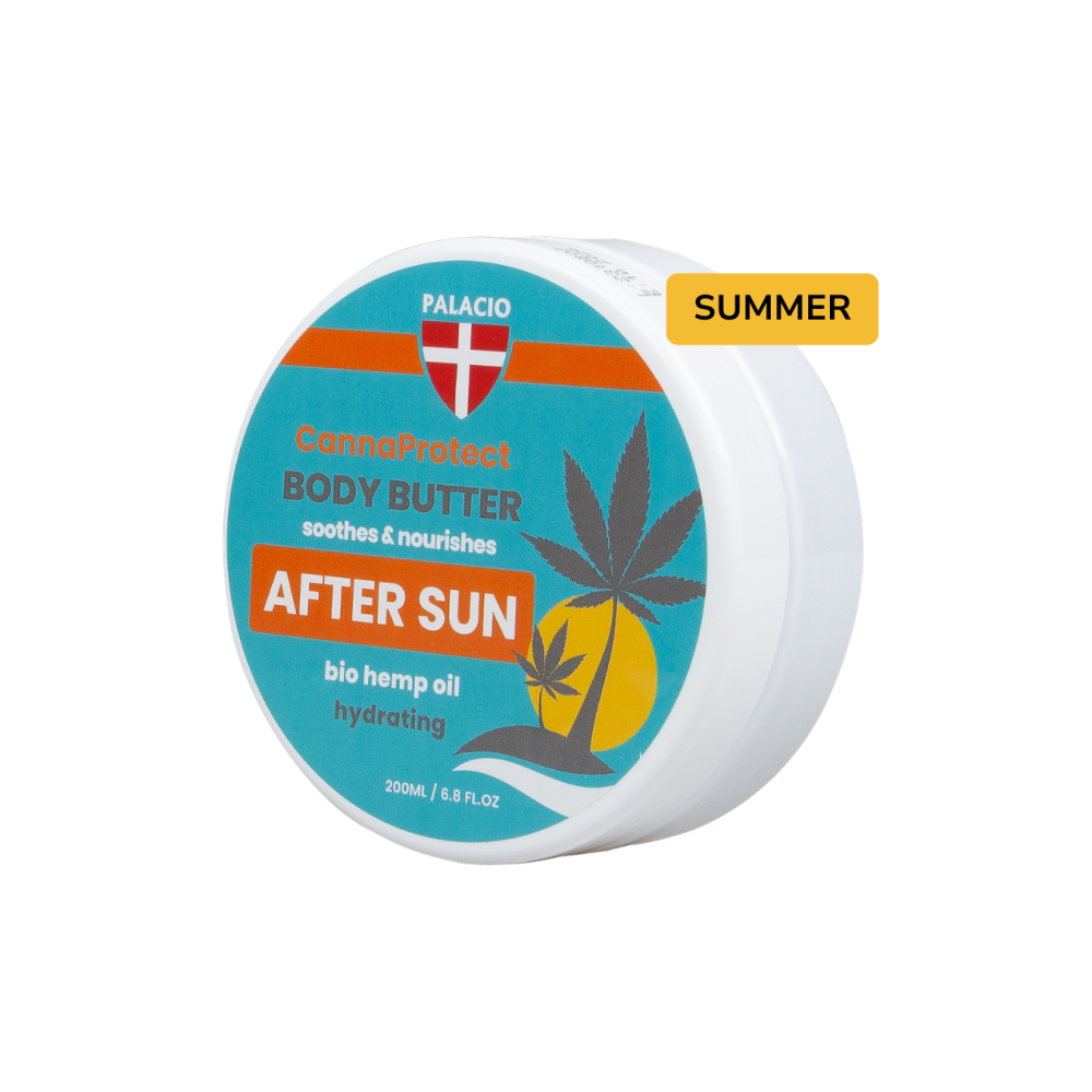 CannaProtect Beurre Corporel Après-Soleil au Chanvre, 200 ml Palacio CannaProtect Beurre Corporel Après-Soleil au Chanvre, 200 ml Palacio