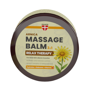 Baume de Massage Relax 3en1 Chauffant Arnica & Camphre, 300 ml Palacio