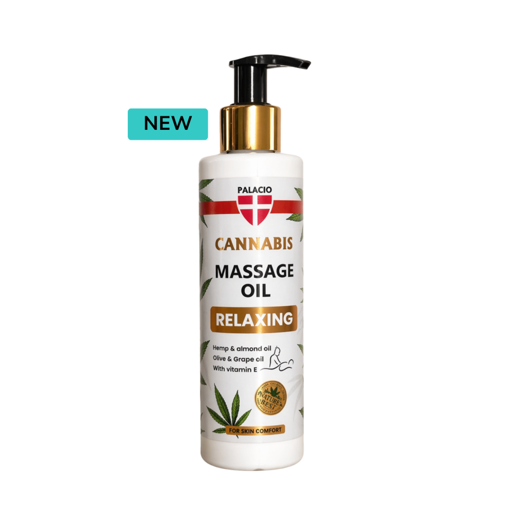 Huile de Massage Relaxante au Chanvre, 150 ml Palacio Huile de Massage Relaxante au Chanvre, 150 ml Palacio