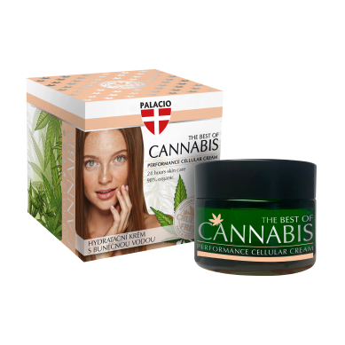 Crème Visage Hydratante Cellulaire Chanvre & CBD, 50ml Palacio