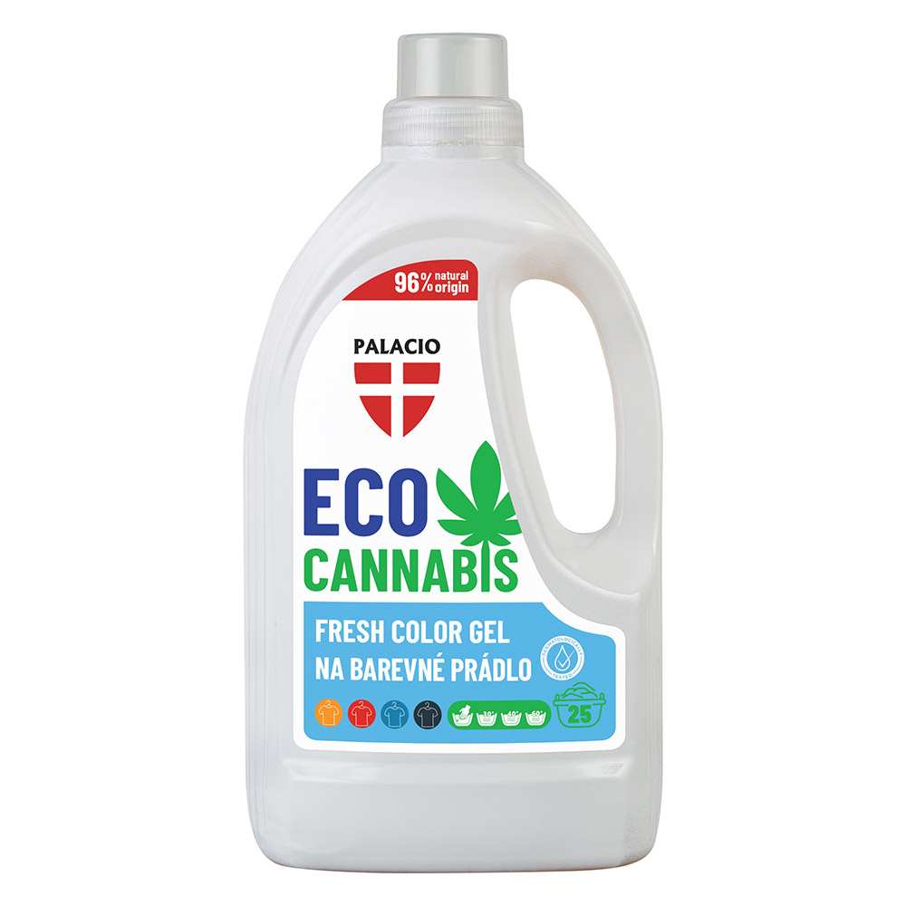 EcoCannabis - Gel lessive chanvre couleurs & linge foncé, 1,5L Palacio EcoCannabis - Gel lessive chanvre couleurs & linge foncé, 1,5L Palacio