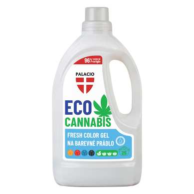 EcoCannabis - Gel lessive chanvre couleurs & linge foncé, 1,5L Palacio