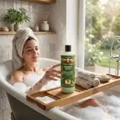 Bain Moussant au Chanvre Cannabis - Détente & Soin, 500 ml Palacio : moment de détente dans le bain