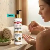 Huile de Massage Relaxante au Chanvre, 150 ml Palacio : texture fluide de l'huile