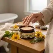 Baume de Massage Relax 3en1 Chauffant Arnica & Camphre, 300 ml Palacio : application en massage