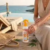 CannaProtect Lait Solaire SPF10 au Chanvre & CBD, 200 ml Palacio : texture du soin solaire