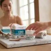 Crème Visage CBD Anti-Acné Peaux à Problèmes, 50 ml Cannabellum : texture de la crème