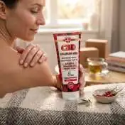CBD Gel de Massage Chauffant Calidum au Chanvre, 200 ml Palacio : application en massage
