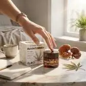Reishi Crème de Jour Liftante CBD au Chanvre, 50ml Palacio : texture de la crème