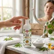 Mousse Nettoyante Visage au Chanvre & CBD, 150 ml Palacio : texture du soin