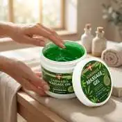 Gel de Massage au Chanvre – Effet Frais & Détente, 600 ml Palacio : application en massage