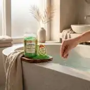 Sel de bain au chanvre BIO - Détente & soin de la peau Palacio : moment de détente dans le bain