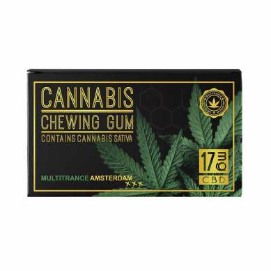 Chewing-gum goût menthe au CBD 2%