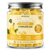 Gummies Complexe CB2 Bonbon Banane 12mg | Novaloa