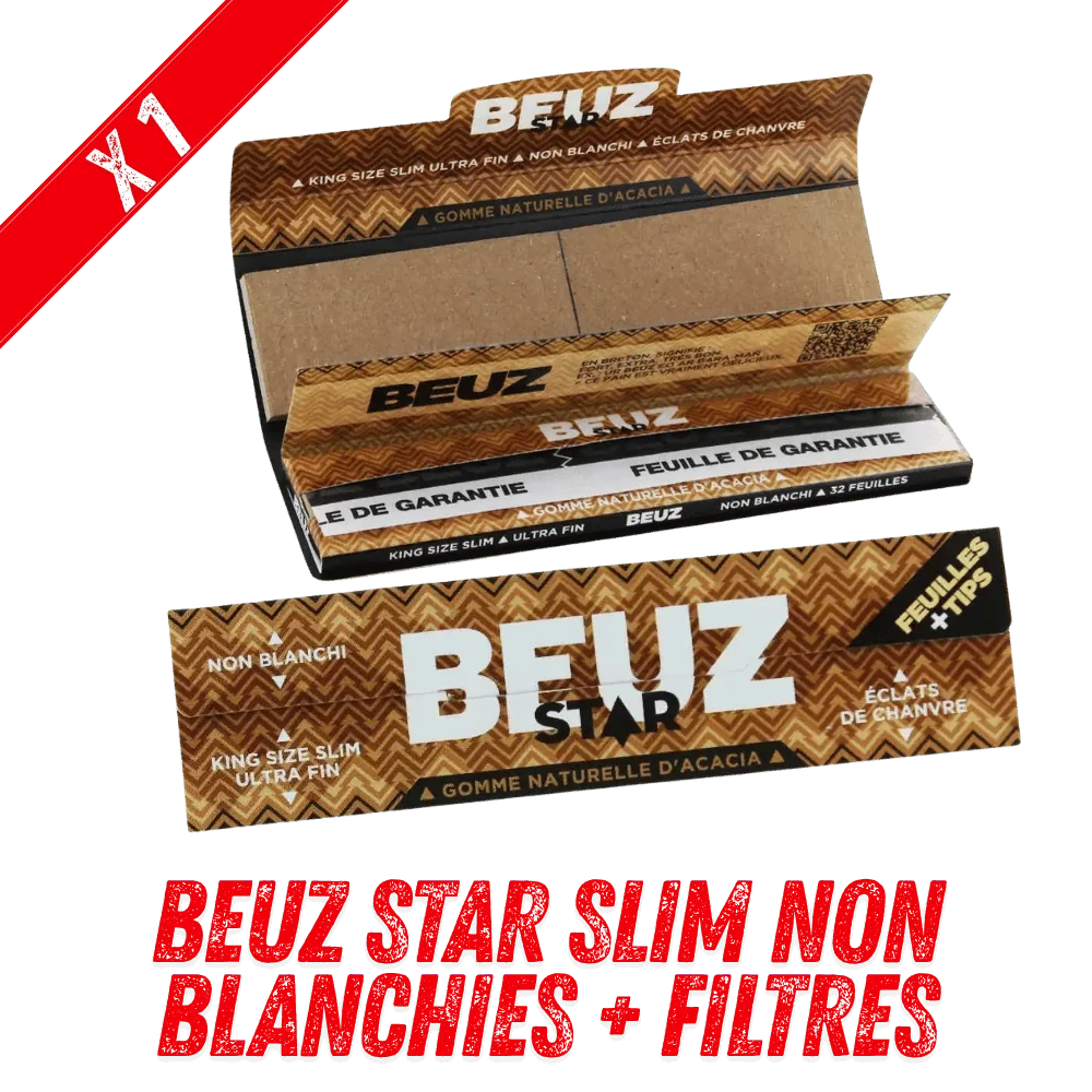 Beuz Star Slim Non Blanchies + Filtres Beuz Star Slim Non Blanchies + Filtres