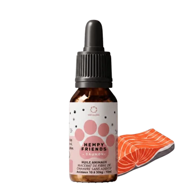Huile CBD animaux 3% saumon | NOVALOA