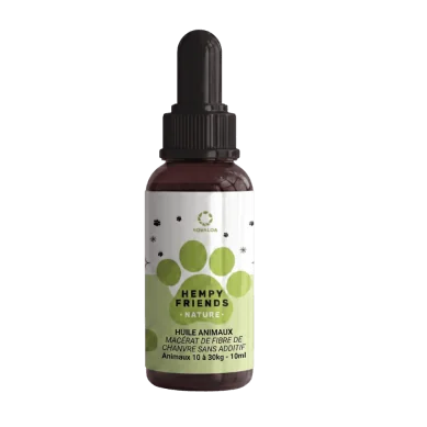 Huile de chanvre animaux 3% nature | NOVALOA