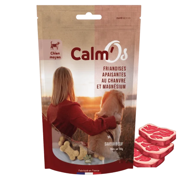 Croquettes au CBD chien moyen Calm’Os