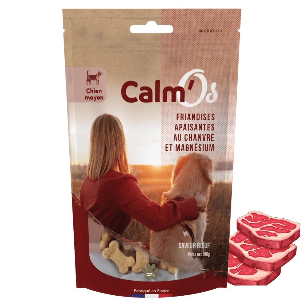 Croquettes au CBD chien moyen Calm’Os Croquettes au CBD chien moyen Calm’Os