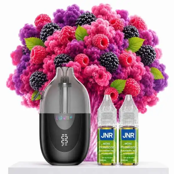 Puff Lila Kiss+ 46K+ 1000mAh - JNR - Mure Framboise