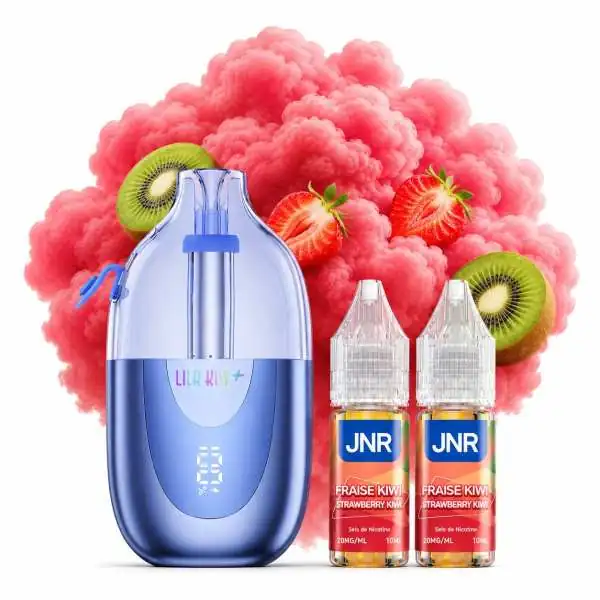 Puff Lila Kiss+ 46K+ Fraise Kiwi 1000mAh 20ml - JNR
