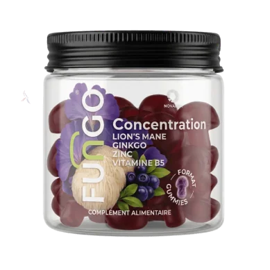 Gummies Concentration Lion's Mane Ginkgo Zinc Vitamine B5 | FUNGO