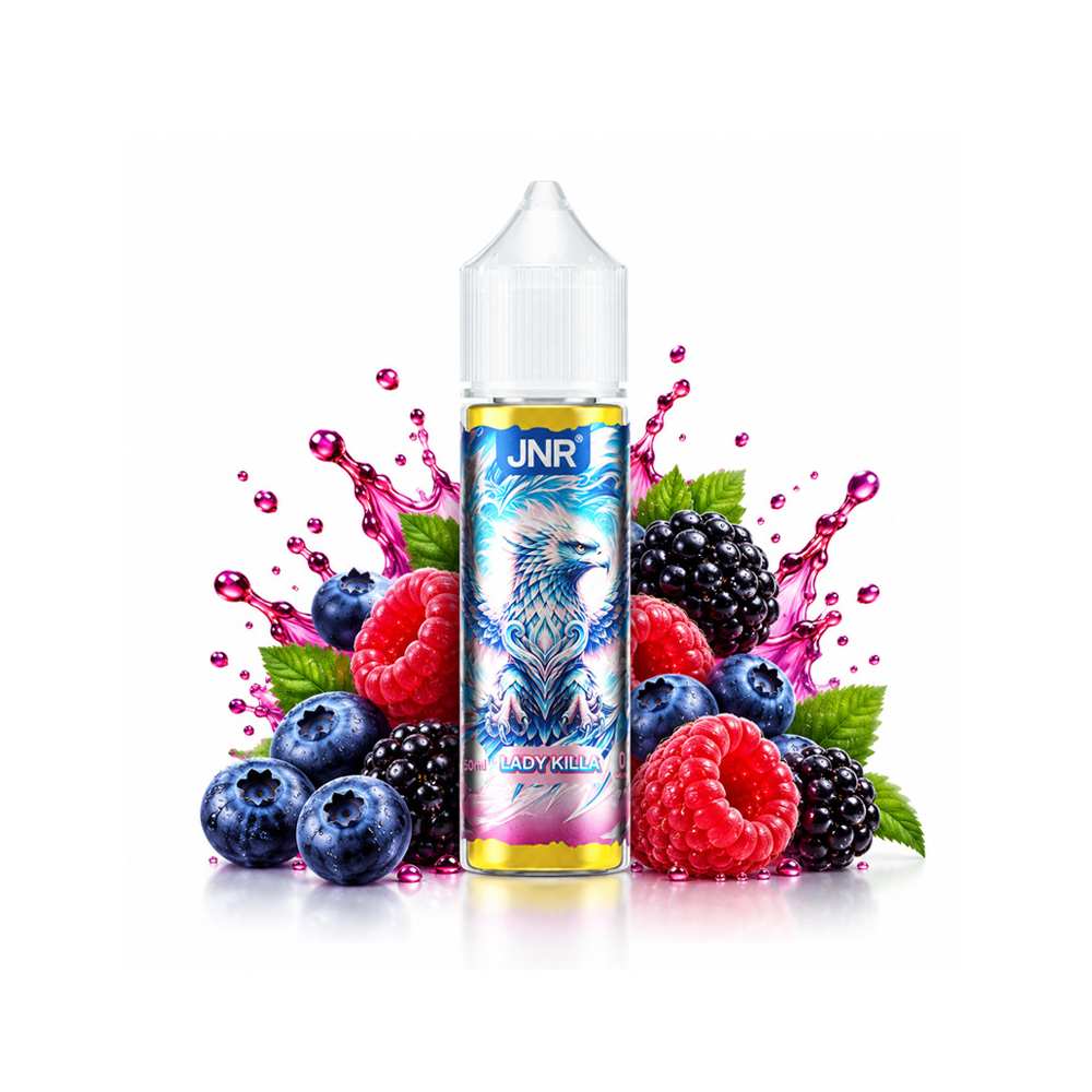 E-liquide Lady Killa 50ml JNR - Myrtille Framboise Mûre E-liquide Lady Killa 50ml JNR - Myrtille Framboise Mûre