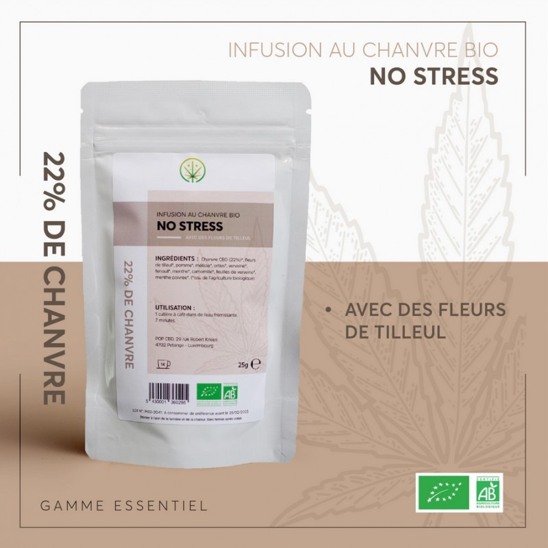 Infusion relaxante au Chanvre BIO NO STRESS