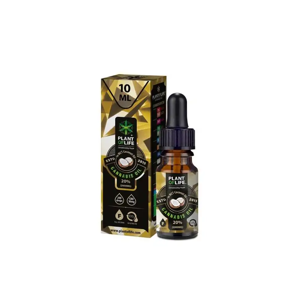 10 ml huile CBD avec huile de coco 20% CBD
