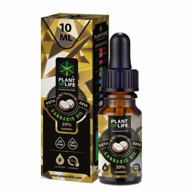 10 ml huile CBD avec huile de coco 20% CBD