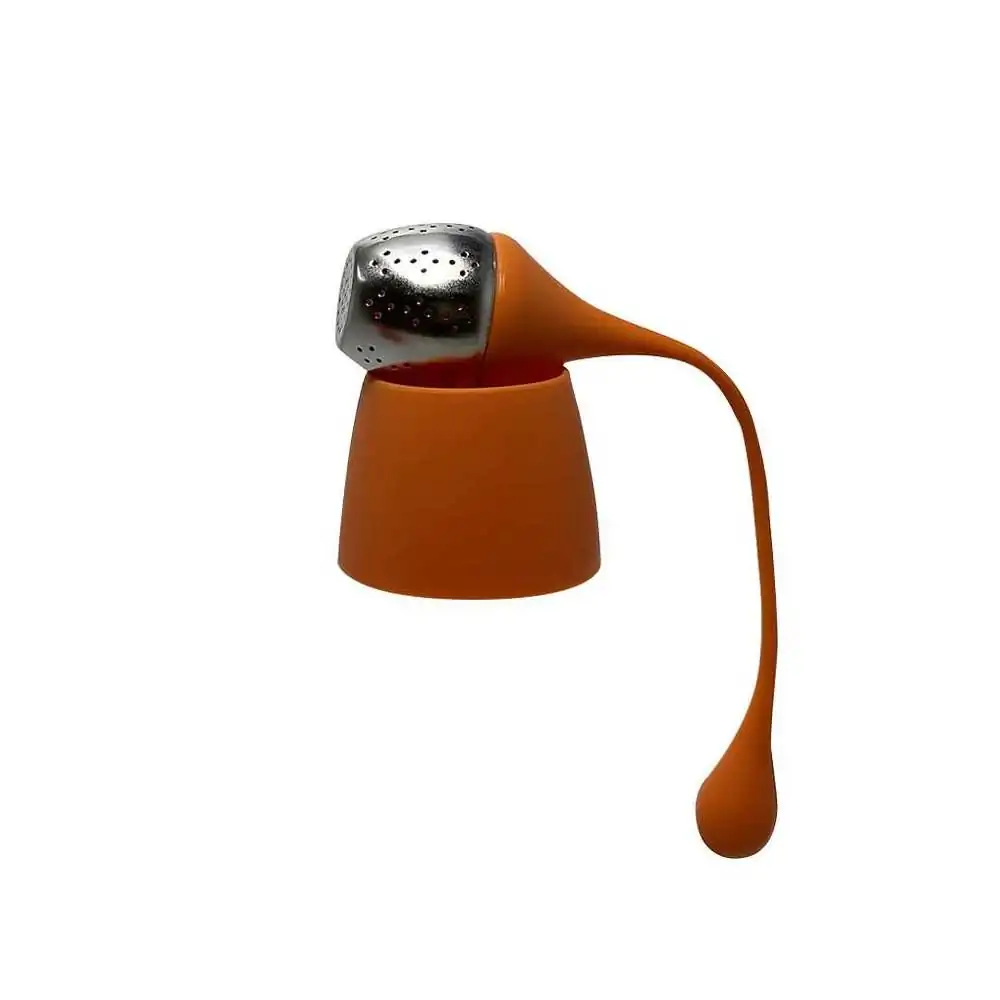 Infuseur à thé en silicone et acier inoxydable