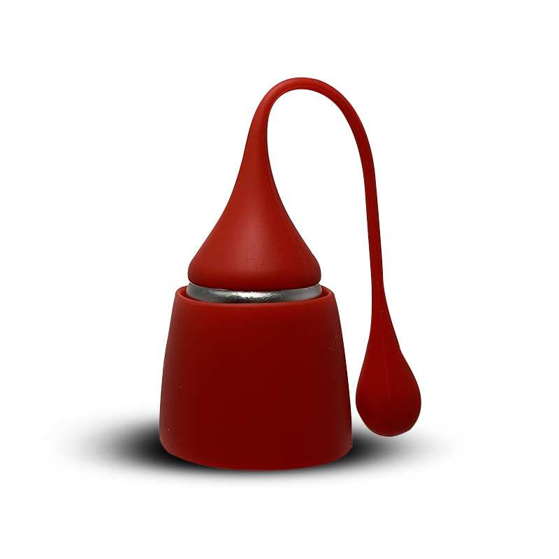 Infuseur à thé en silicone et acier inoxydable (Vert)