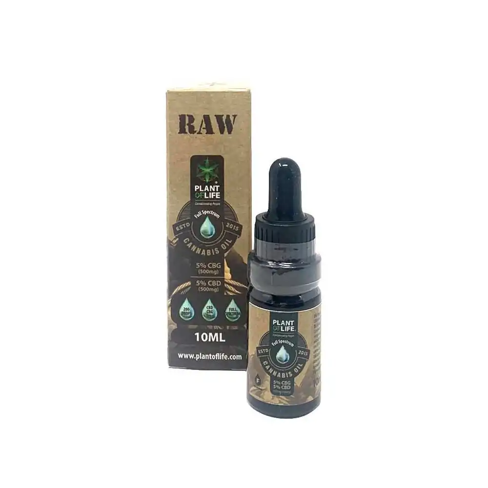 Huile CBD & CBG 5% full spectrum raw