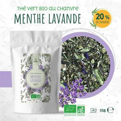 Thé noir chanvre cbd lavande