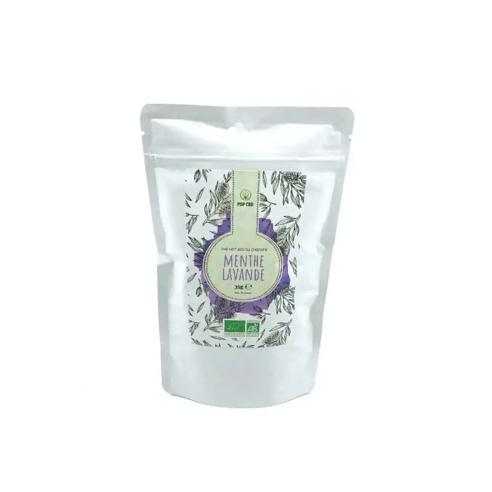 Thé noir Pop CBD menthe et lavande