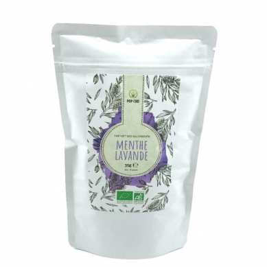 Thé noir Pop CBD menthe et lavande