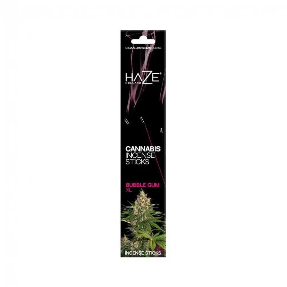 Bâtonnets d'encens au cannabis parfumés au Bubblegum XL