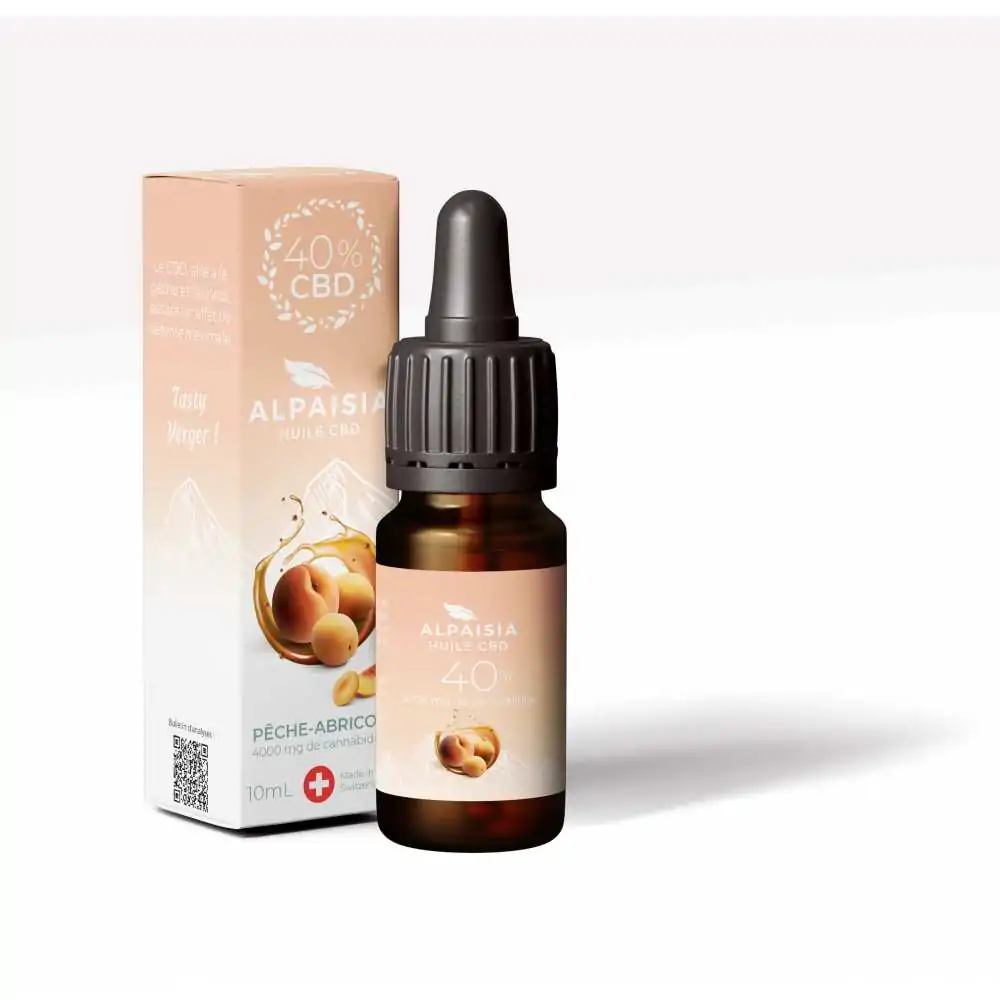 Huile CBD 5% Pêche-Abricot - La Ferme du CBD - Huile de cannabidiol