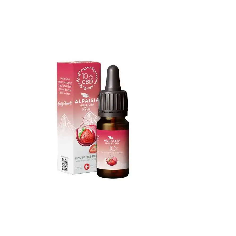 Huile CBD fraise des bois