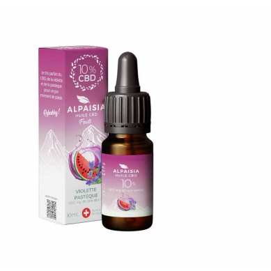 Huile CBD 10% goût violette et pastèque