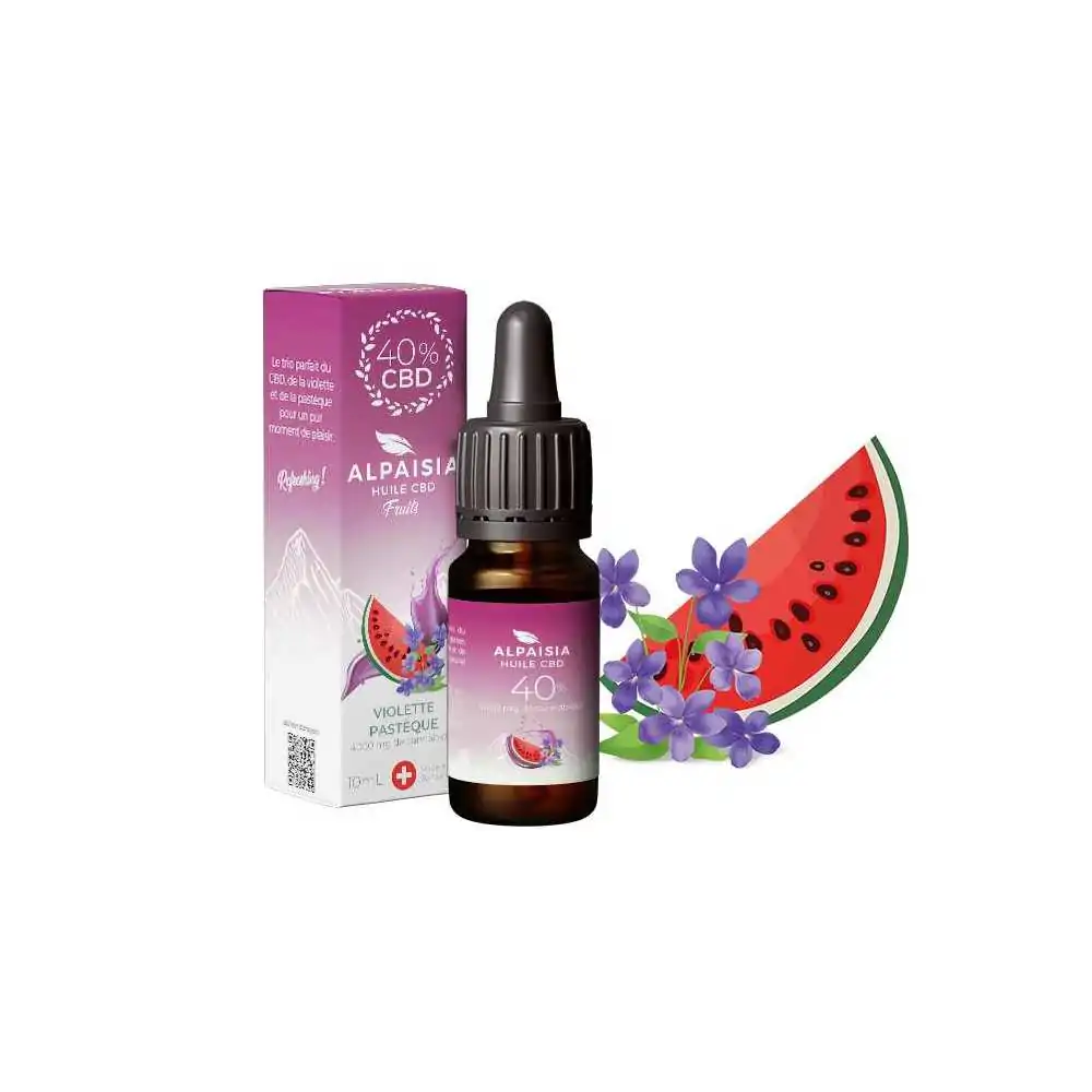 Huile CBD 40% Violette Pastèque