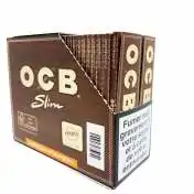 OCB SLIM feuilles de papier à cigarettes en chanvre biologique - Lot de 50  paquets de 32 : : Mode