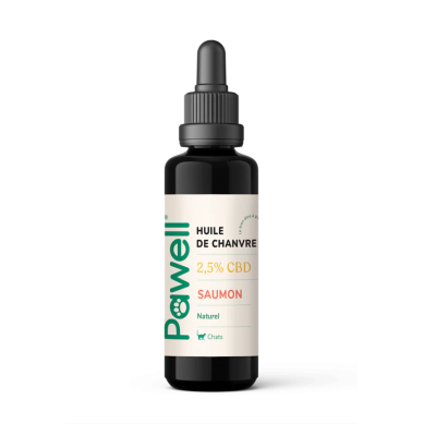 Huile de Chanvre pour Chats 2,5% de CBD