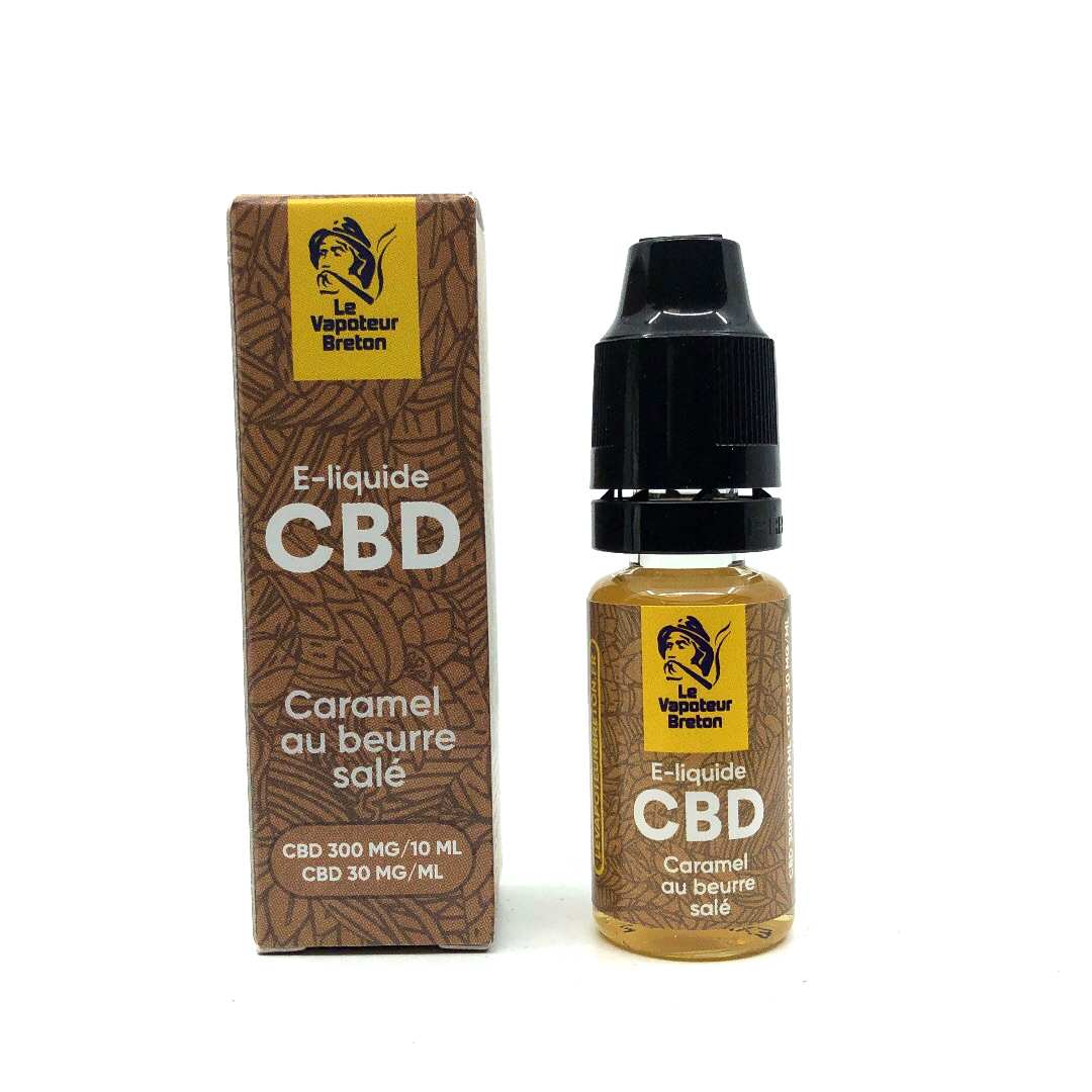 E-liquide CBD Caramel beurre sal 300mg/10ml | Vape pas cher